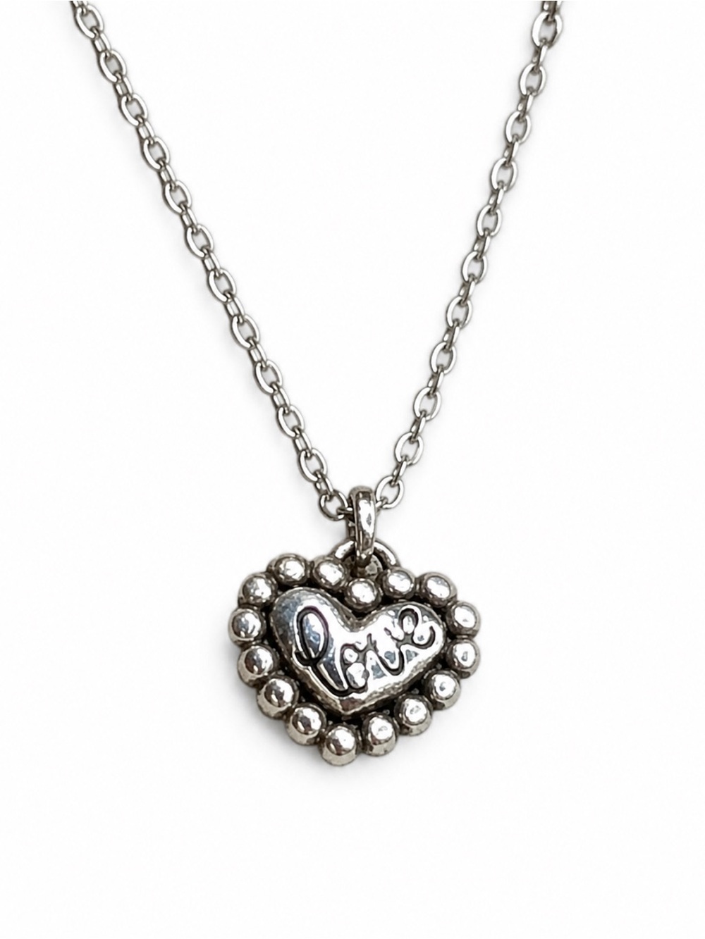 Brighton Reversible Heart Necklace Be Mine Love NWT 18” Retired